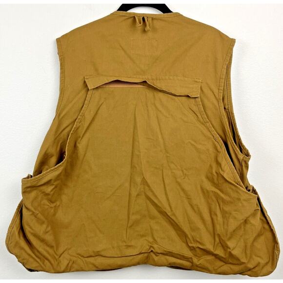Vintage Game Winner Sportswear Brown Hunting Shotgun Shooting Vest Men’s Size L - Picture 6 of 13